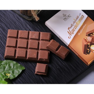Socola thanh 50g mắc ca | Henk Chocolate