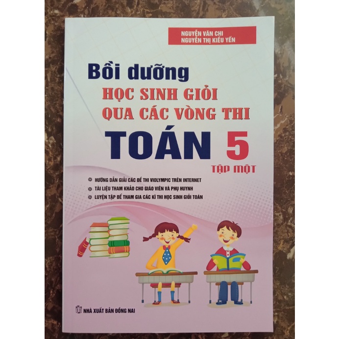 Sách - Combo Bồi dưỡng học sinh giỏi qua các vòng thi toán 5 (tập 1+ tập 2)