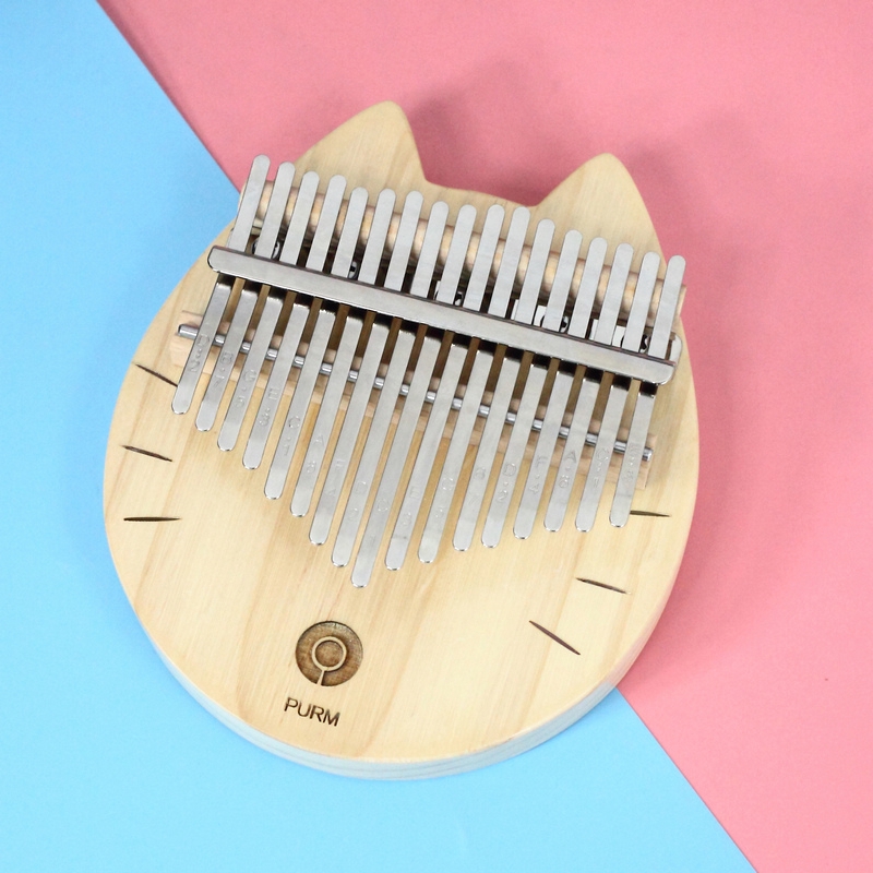 Đàn Kalimba 17 Nốt Bằng Gỗ Hình Mèo Dễ Thương 24 Giờ