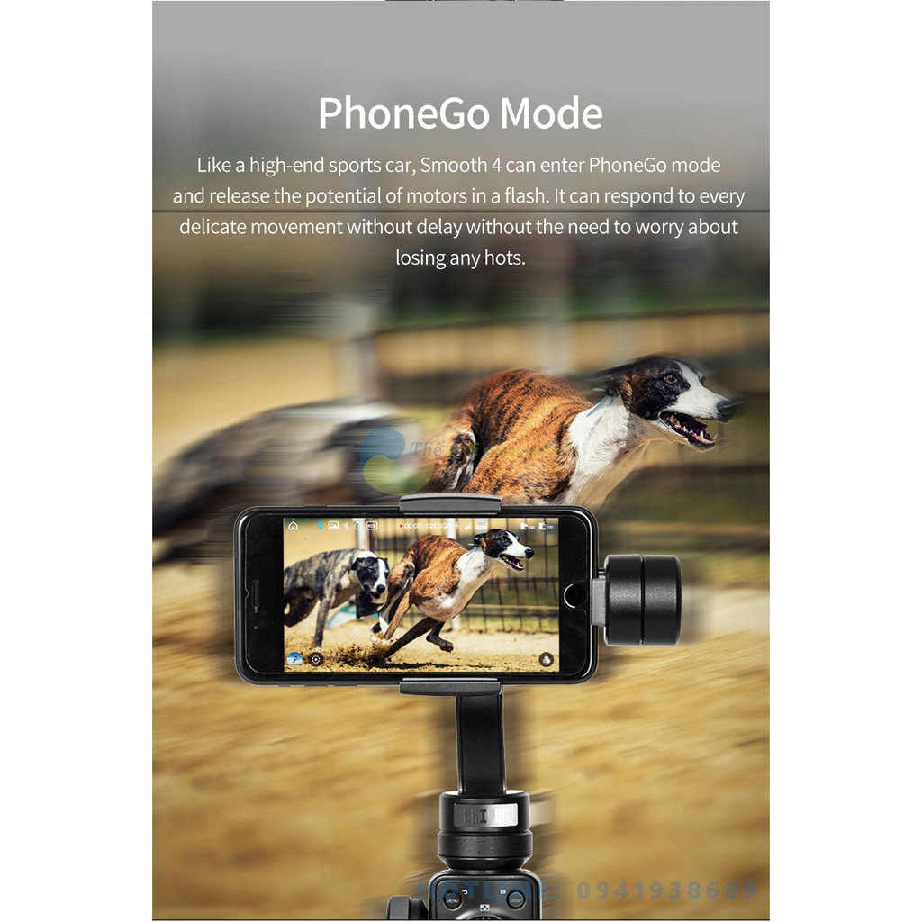 Tay cầm chống rung gimbal Zhiyun smooth 4 chống rung điện thoại, camera hành trình nhỏ gọn full phụ kiện HOT | BigBuy360 - bigbuy360.vn