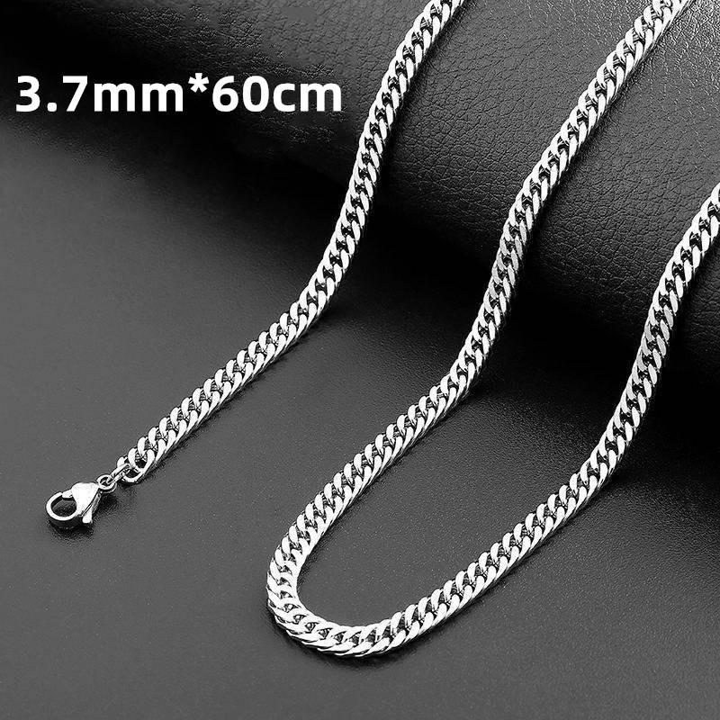 Dây Chuyền Bằng Thép Titan Không Gỉ Phong Cách Cổ Điển Thời Trang Cho Nam Và Nữ