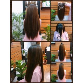 Tóc giả chữ u 😋FREESHIP😋 Tóc giả kẹp u thẳng 65cm
