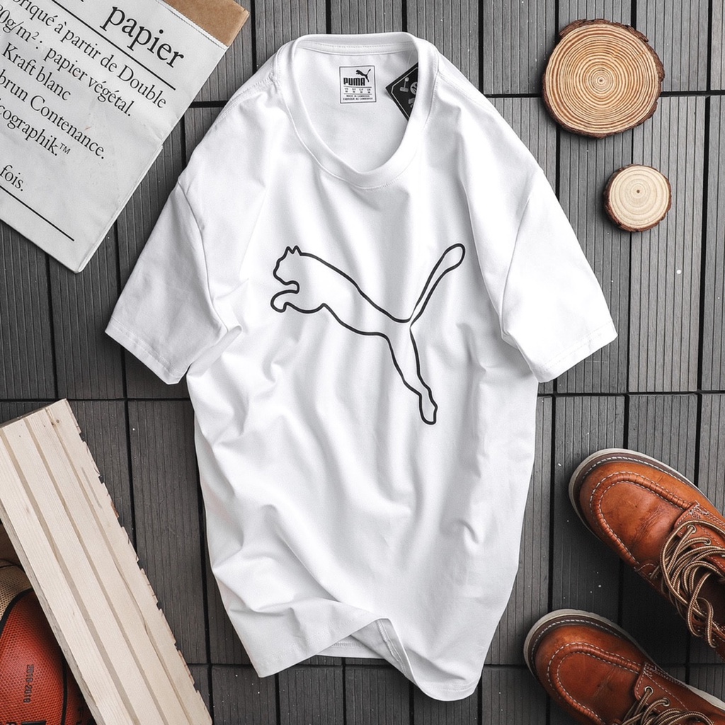 Áo Thun Tay Ngắn Cổ Tròn In Hình Logo Puma Phong Cách Vintage Thời Trang Mùa Hè 2022