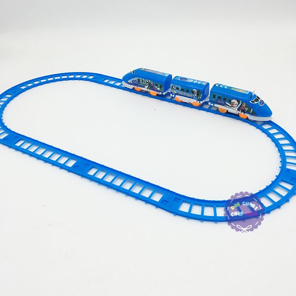 Đồ chơi đường ray xe lửa tàu hỏa Frozen chạy pin - 8 thanh đường ray - tàu hỏa pin cho bé