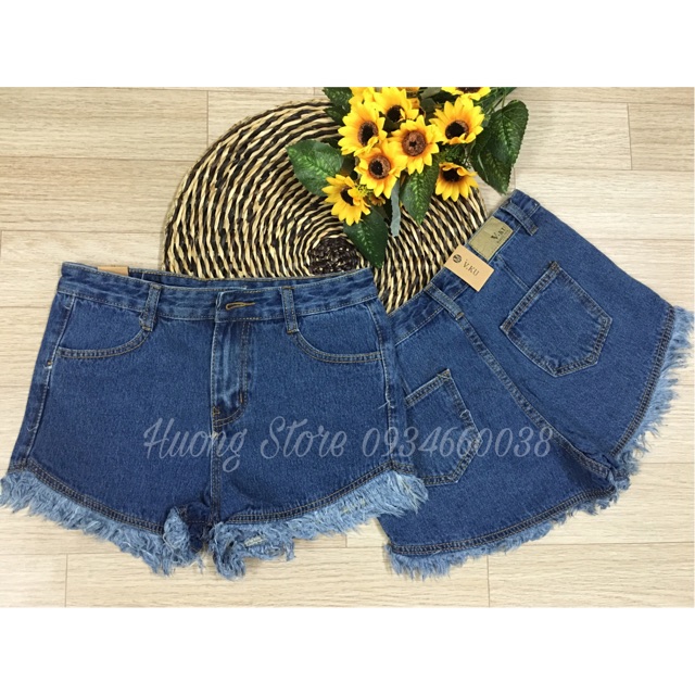 Quần short jean nữ 1 cúc