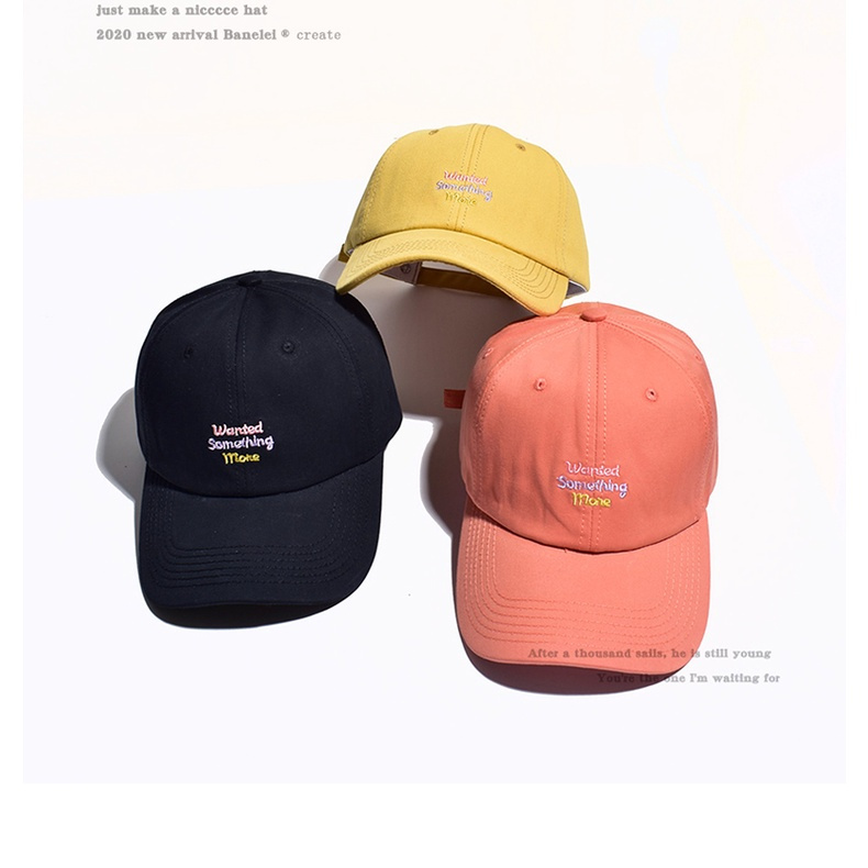 Mũ lưỡi trai thêu chữ thiết kế thời trang mùa hè cho nữ