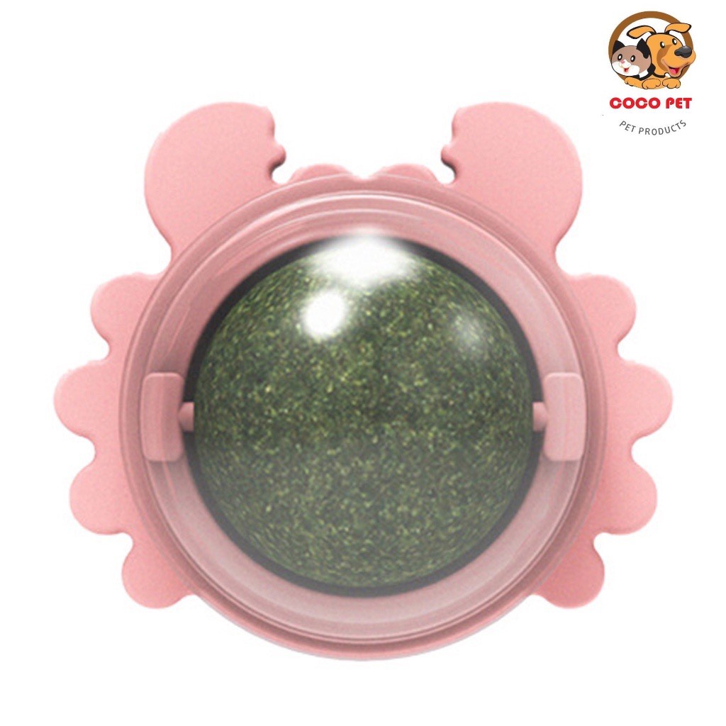 Catnip - Cỏ Bạc Hà Cho Mèo Hình CUA Dạng Xoay Gắn Tường Có Nắp Đậy Giúp Mèo Thư Giãn Tiêu Búi Lông