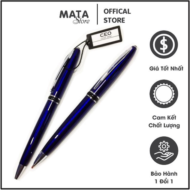 Bút ký cao cấp CEO mã NS07 NS08 NS01 màu xanh dương, đỏ, đen khắc tên làm quà tặng ký kết hợp đồng sang trọng Matastore