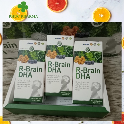 R-BRAIN DHA, bổ não trẻ em  bổ sung DHA kèm vitamin cho bé