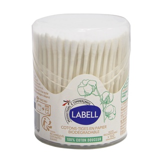 Tăm bông 100% cotton Labell 160 cây/hộpdùng để vệ sinh tai, mũi, rốn, trang điễm....