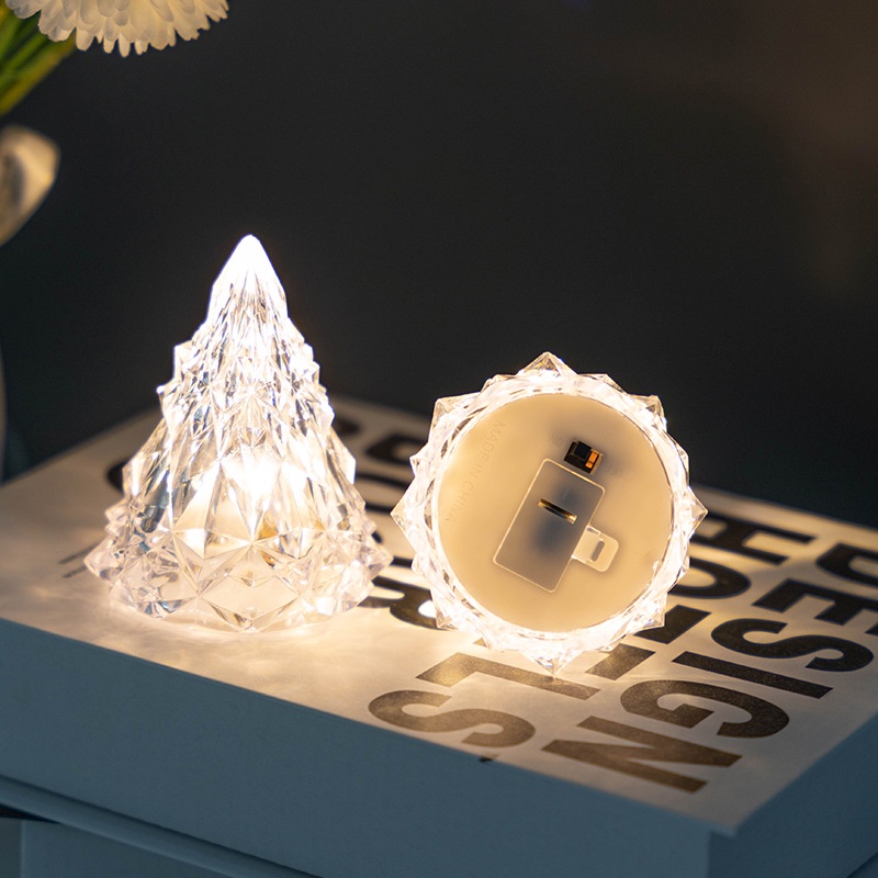 Cây Thông Noel Gắn Đèn LED Để Bàn Trang Trí Phòng Ngủ