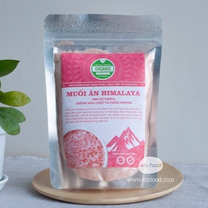 Muối Hồng Himalaya hữu cơ Hạt Mịn