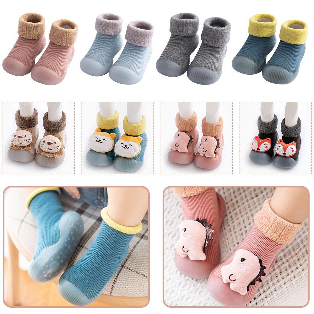 SUSANS 1 Đôi Giày Vớ Dày Chống Trượt Cho Bé
