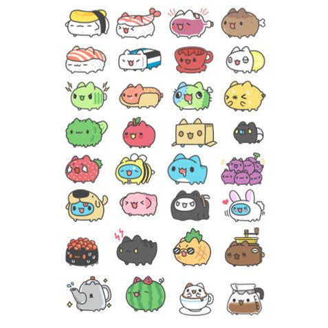 [SET 3] Bộ 32 sticker hoạt hình Capoo Bugcat đáng yêu cos nhiều hình khác nhau - LLD099 (Ảnh thật tự chụp)