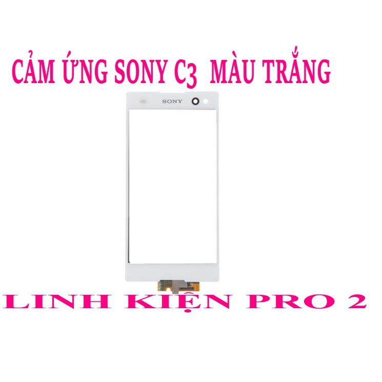 CẢM ỨNG SONY C3  MÀU TRẮNG