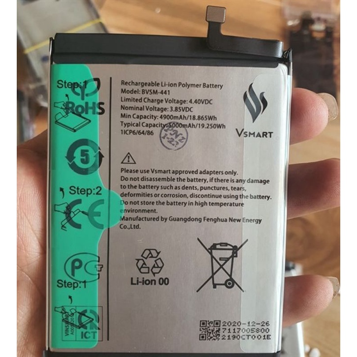 Pin vsmart joy 4 bvsm 441 zin bao test đổi trã