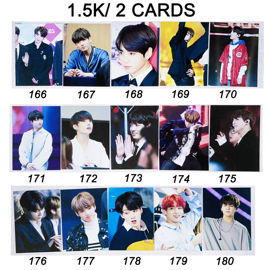 Sale set card BTS JUNGKOOK 2