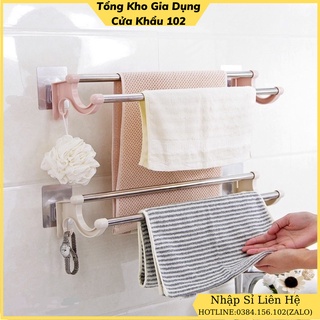 Thanh treo đa năng dán tường không cần khoan vít  inox sang trọng