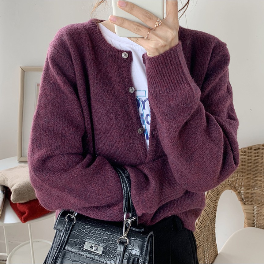 Áo Khoác Cardigan Cashmere Retro Korea | BigBuy360 - bigbuy360.vn