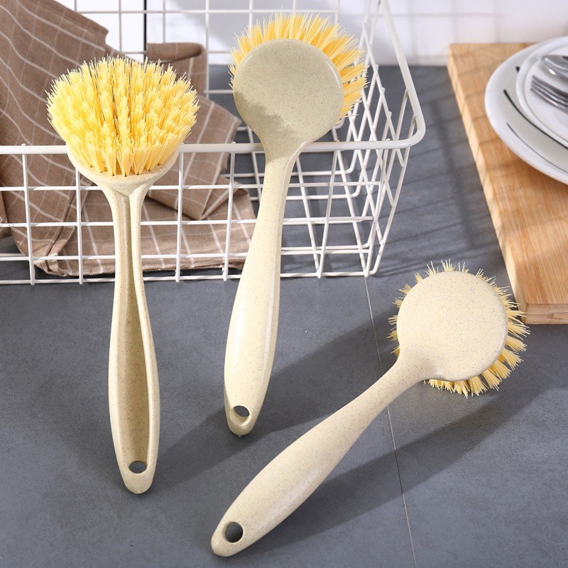 Cây cọ bàn chải lúa mạch vệ sinh cho nhà bếp ( màu vàng nhạt )