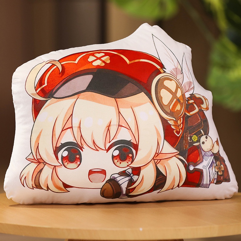 (NẰM) Gối ôm in hình nhân vật game GENSHIN IMPACT anime chibi tiện lợi xinh xắn êm ái