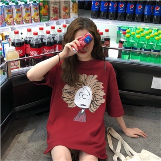 Áo Thun Tay Lỡ Nam Nữ Unisex 🌸 FREESHIP 🌸 Cô Gái Tóc Xù