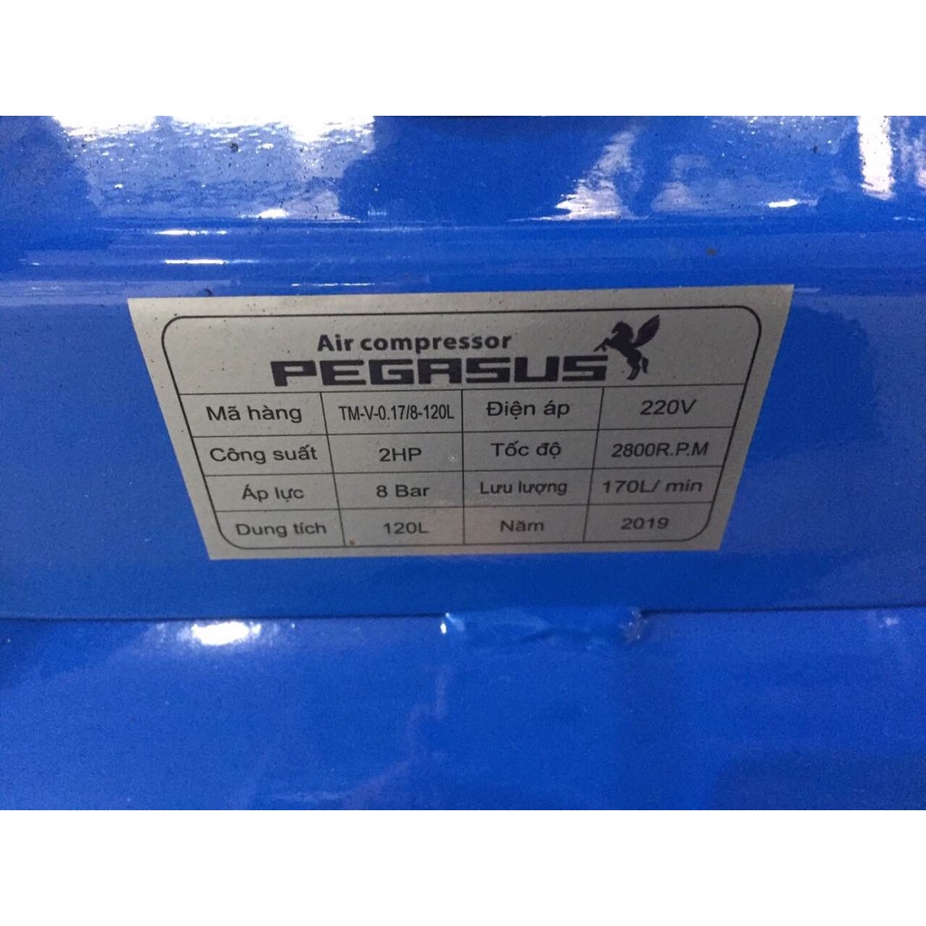 Máy Nén Khí Dây Đai Pegasus 3HP TM-V-0.25/12.5-120L