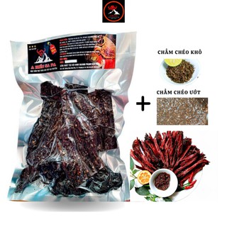 Trâu sấy gác bếp A Hiến Sapa Tây Bắc gói 100g, sấy than củi từ thịt tươi, tặng 2 chẳm chéo, nhà làm đảm bảo vệ sinh.