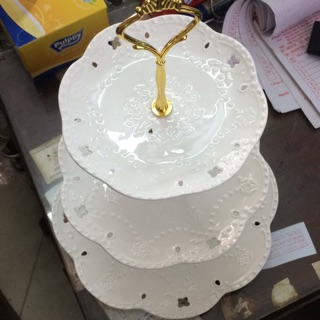 Bộ đĩa 3 tầng hình tròn