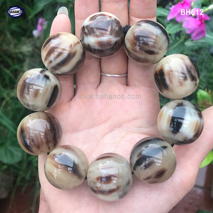 Vòng tay Sừng 25mm Giúp Tâm Bạn Tĩnh - Sức Khỏe Bình An - Tài Lộc - Độc Lạ (BH612-25) - Bracelet Of Hahanco