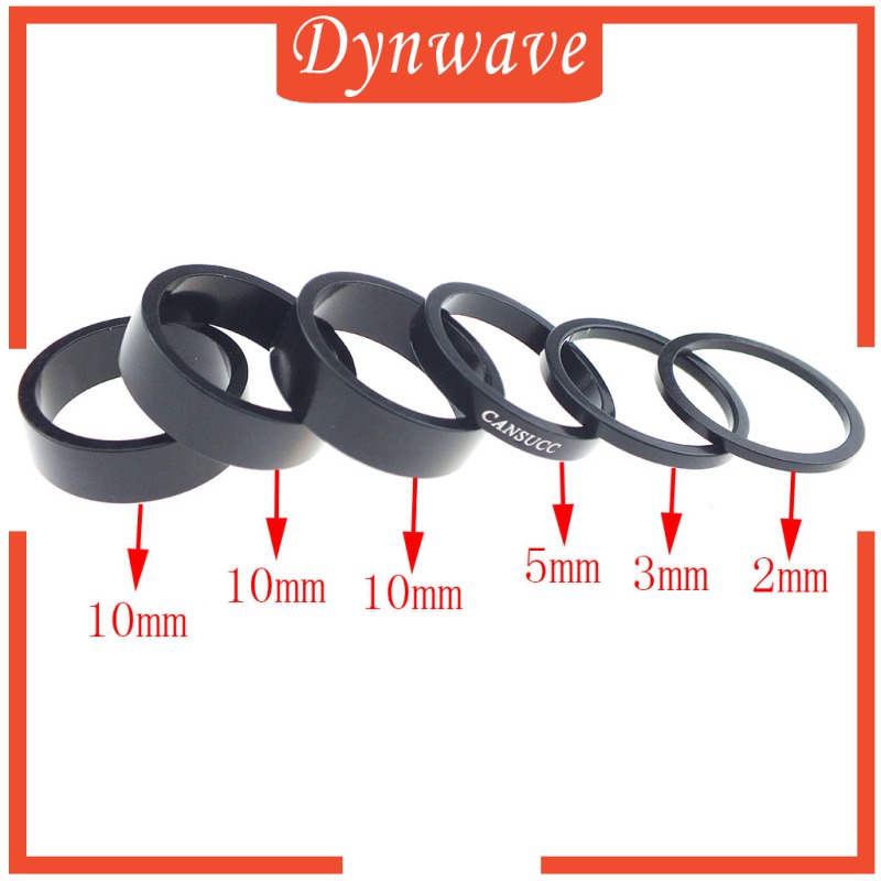 Bộ 6 Vòng Đệm Phuộc Trước Điều Chỉnh Chiều Cao Cho Thân Xe Đạp 1-1 / 8 &quot;