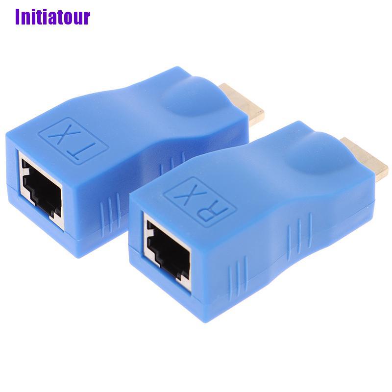Set 2 Đầu Chuyển Đổi 1080p Hdmi Sang Rj45 Cat 6 Network Lan Ethernet | BigBuy360 - bigbuy360.vn