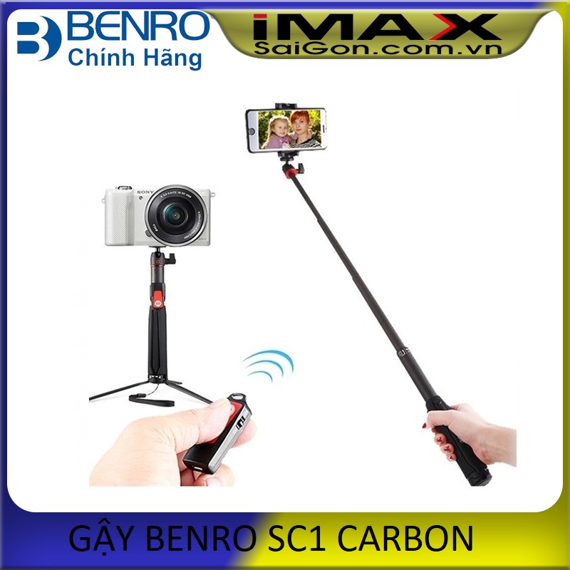 Gậy chụp hình Benro SC1 carbon , Chính hãng