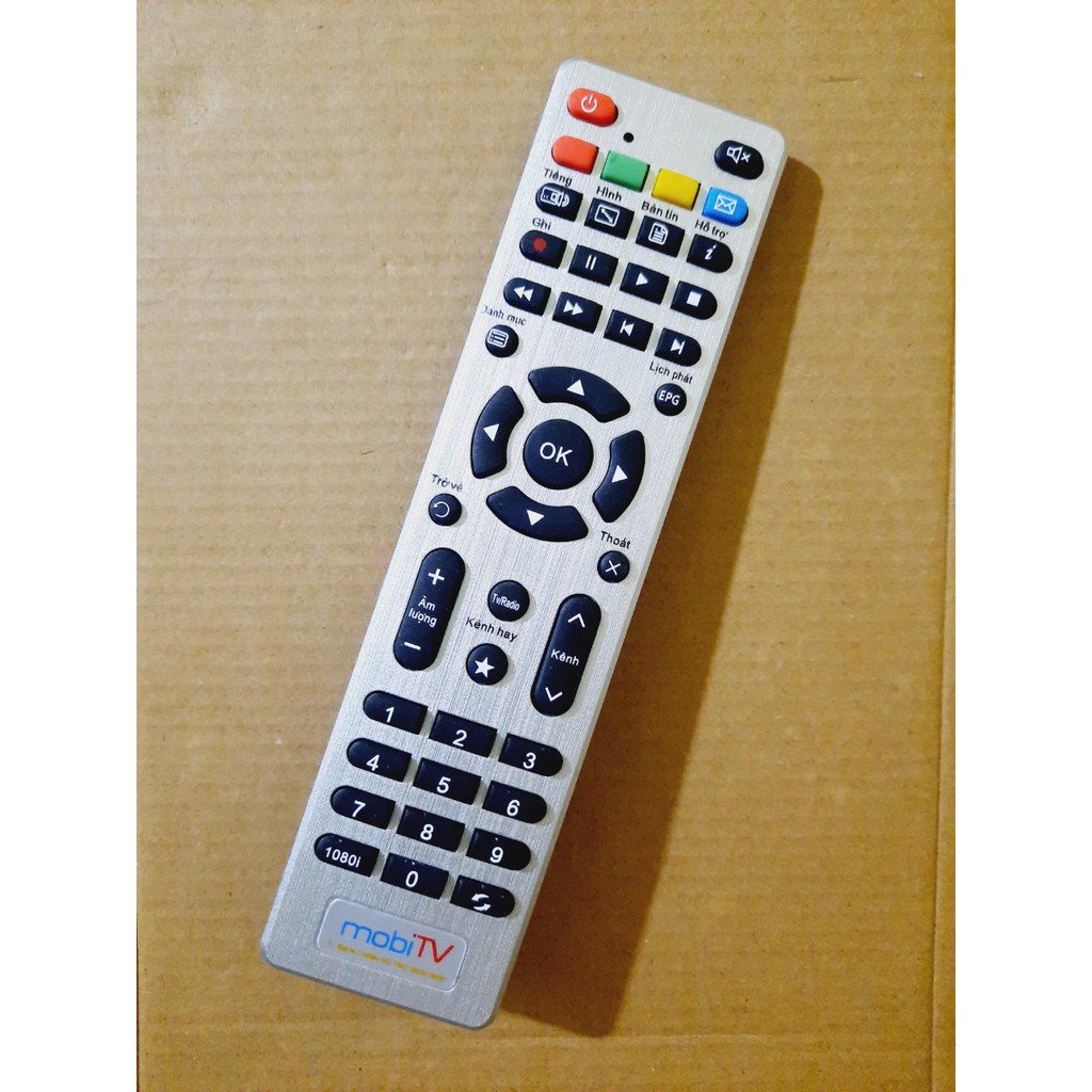 Remote Điều khiển đầu thu MobiTV - Hàng chính hãng mới 100% Tặng kèm Pin