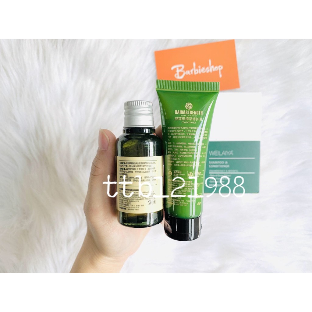 Bộ gội xả Weilaiya set mini tiện ích