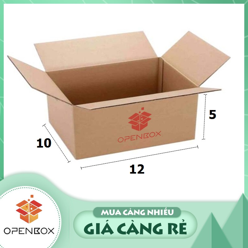 Bộ 10 Hộp Carton 12x10x5 Cm Thùng Carton Giá Rẻ