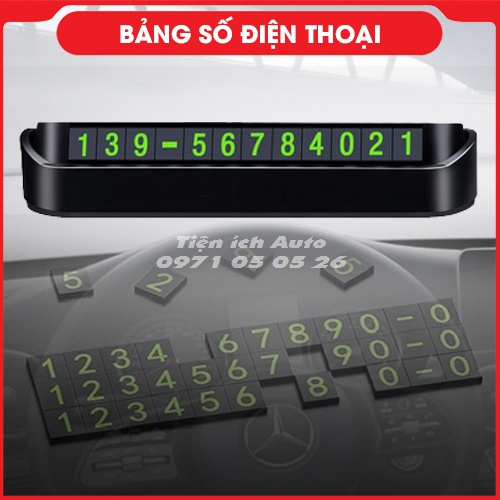 Bảng số điện thoại ô tô - Bảng ghi số điện thoại gắn taplo khi đỗ xe | tienich_auto
