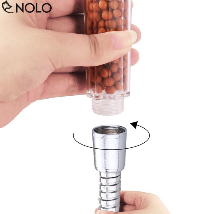 Vòi Sen Có Lọc Nước Tăng Áp Nano Chất Liệu Inox Kèm Dây .