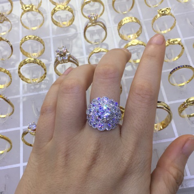 Nhẫn bạc chuẩn đẹp gắn đá cz