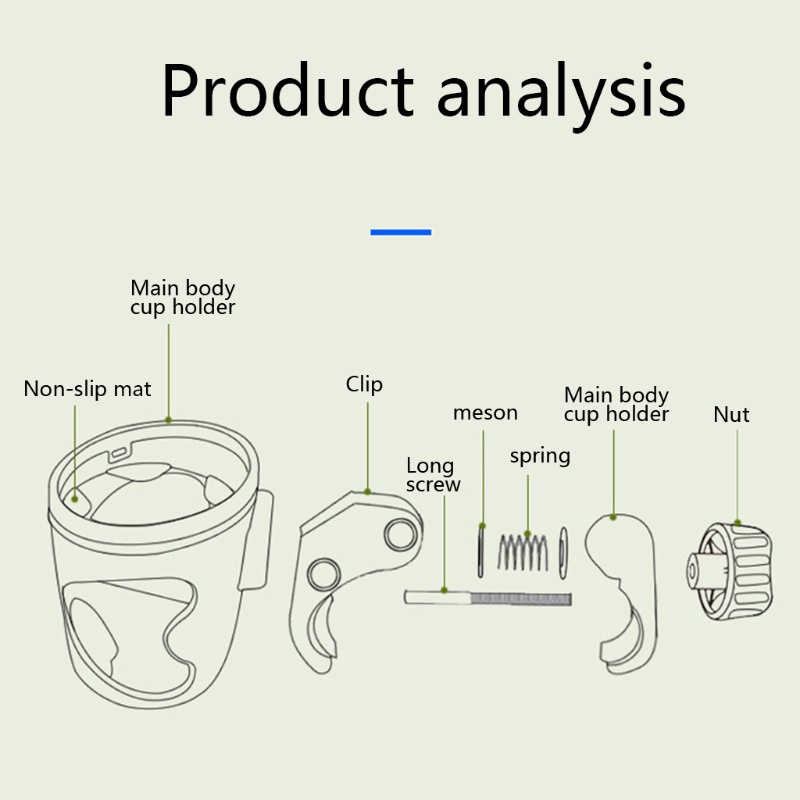 Giá Đỡ Ly Nước Gắn Xe Đạp Có Thể Xoay 360 Độ Tiện Dụng