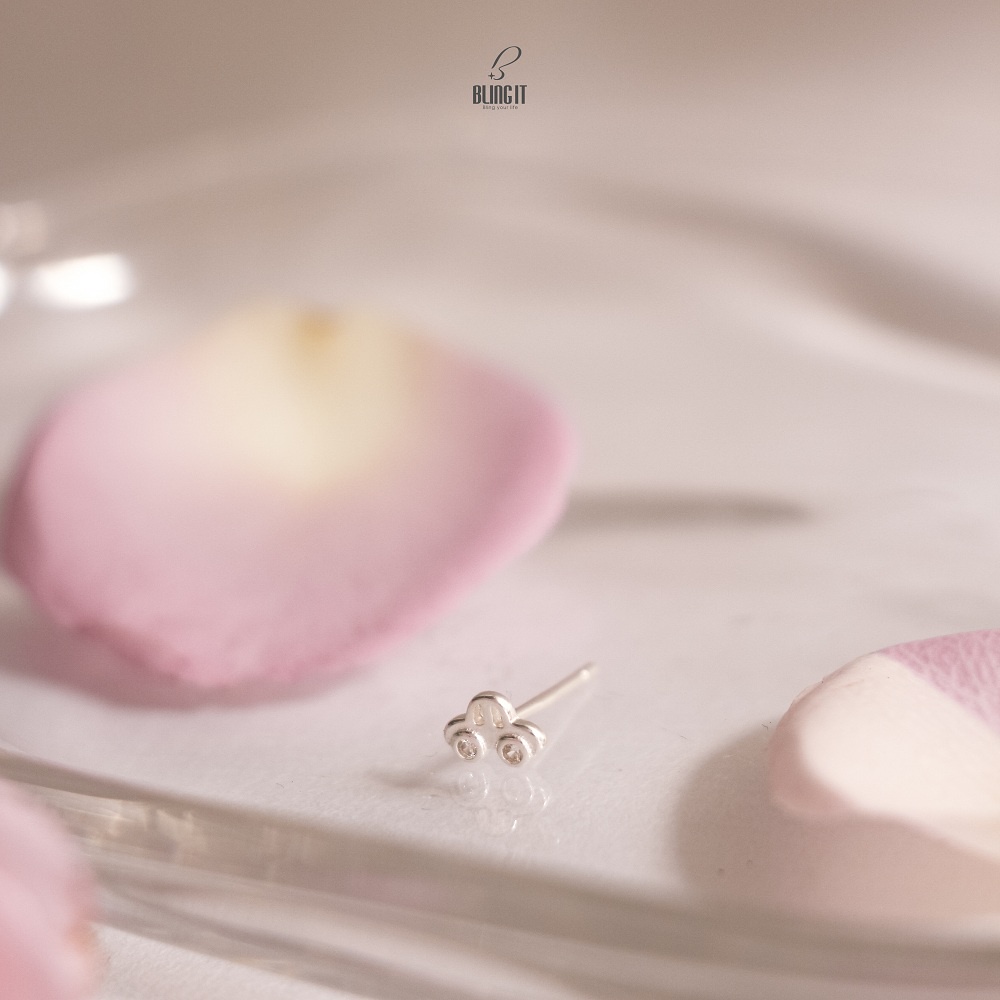 Bông Tai, Hoa Tai Nữ Bạc 925 BLING IT Thiết Kế Hình Chiếc Xe Độc Lạ - BIBT477 (GIÁ 1 CHIẾC)