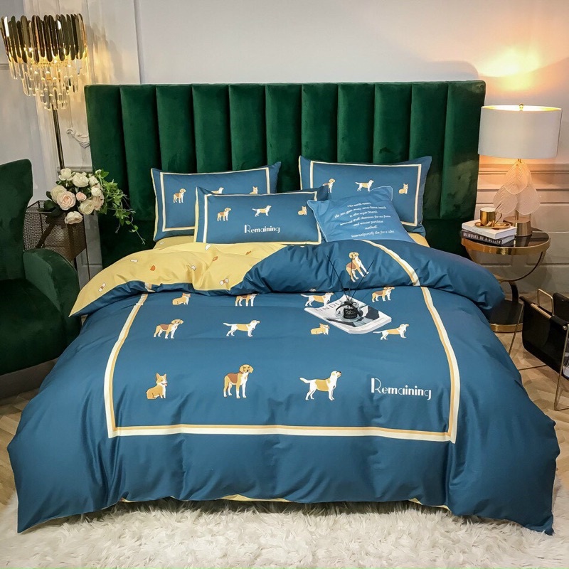 bộ chăn ga gối cotton hoạt tính thấm hút mồ hôi