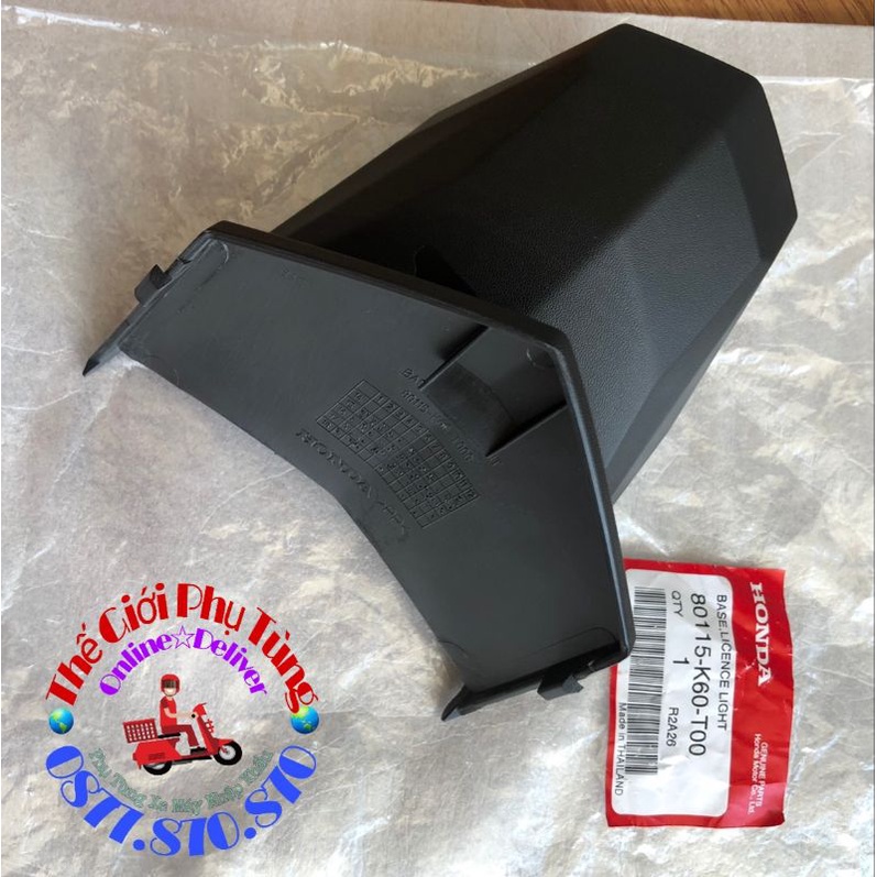 Cóc dè biển số Vario, Click 2015-2017 Zin mới - 80115-K60-T00