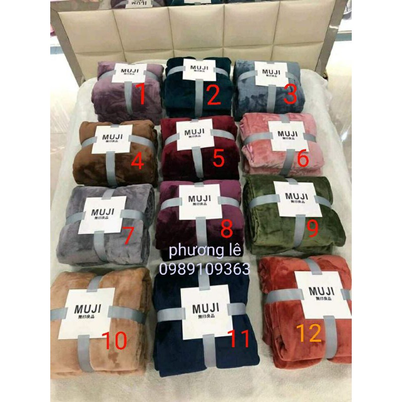 Chăn Muji spa lông thỏ,chăn văn phòng 1m1x2m