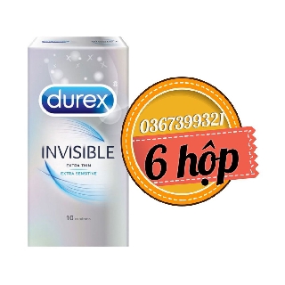 ComBo 6 hộp Durex Invisible loại 10 bao /hộp