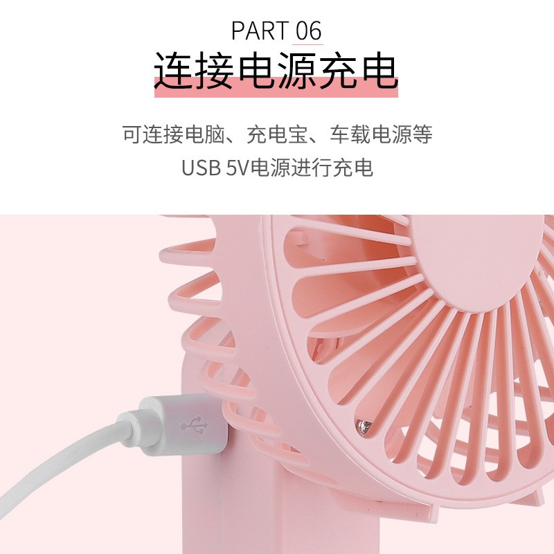 Quạt Mini Cầm Tay Sạc Cổng Usb Có Thể Tháo Rời Tiện Dụng