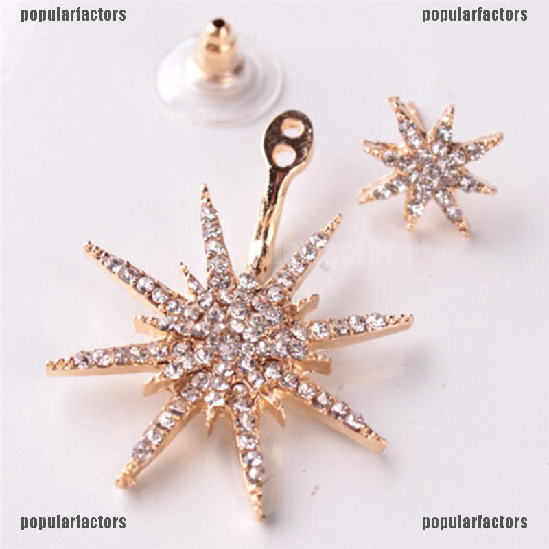 Đôi Bông Tai Dáng Rơi Họa Tiết Hoa Tuyết Thời Trang Cho Nữ