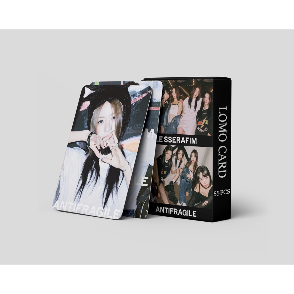 Kpop LE SSERAFIM Album FEARLESS Photocard ANTIFRAGILE Lomo Card