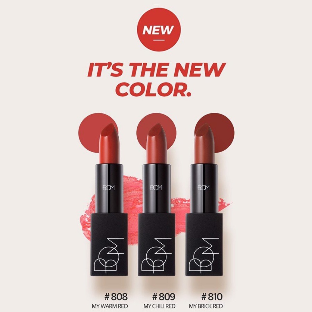 Son Bom My Lipstick 3.5g chất son lì mịn cho đôi môi rạng rỡ