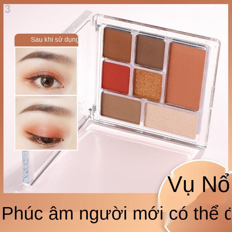۩℗₪Blossoming cùng một bảng phấn mắt 7 màu vui tươi kết hợp trang điểm má hồng độ bóng cao sửa chữa mờ bữa tiệc sinh viê